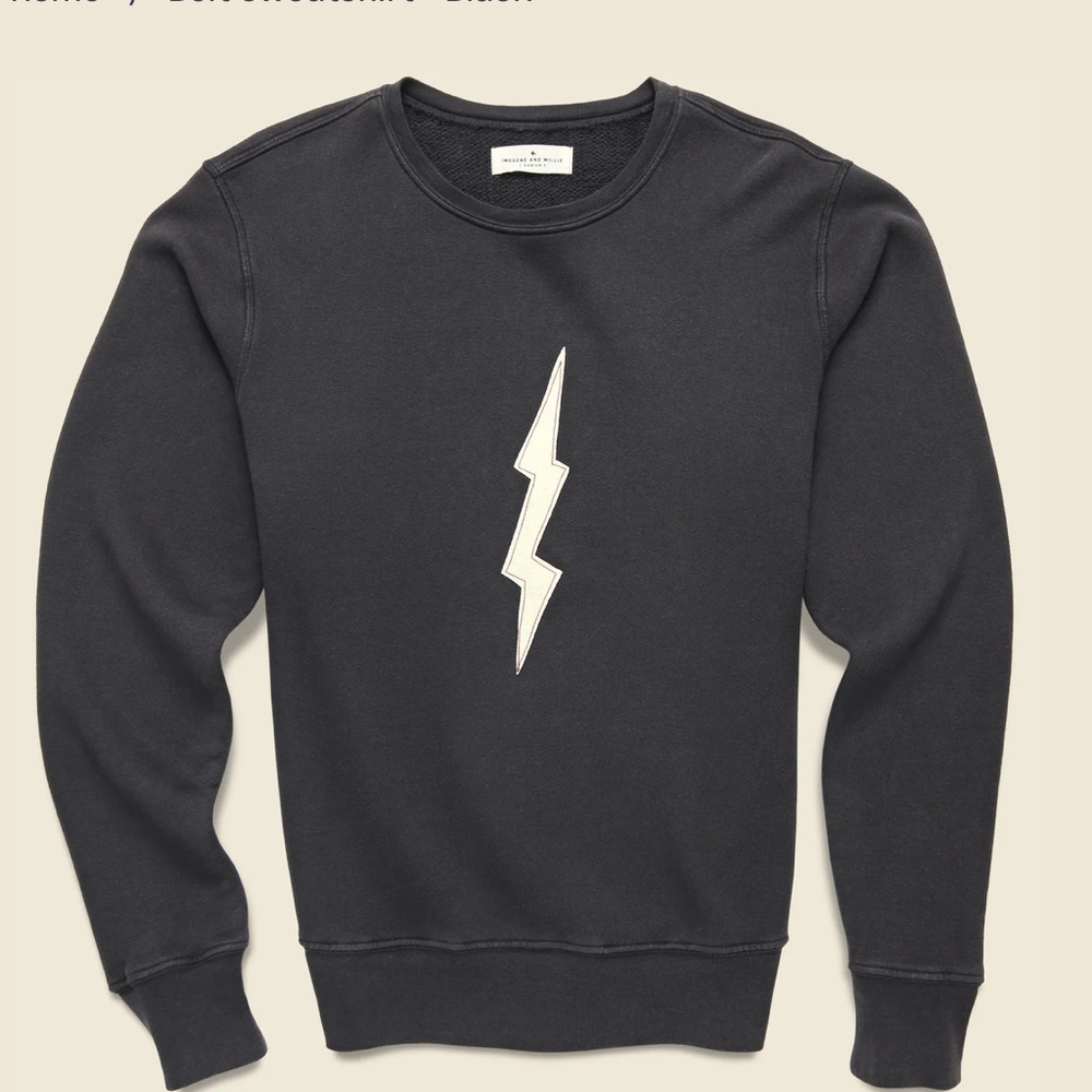 Imogene and Willie lightening bolt sweatshirt size Small